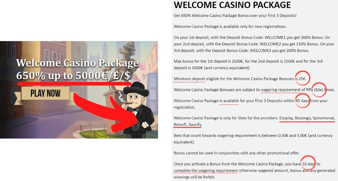 online casino promo bonus
