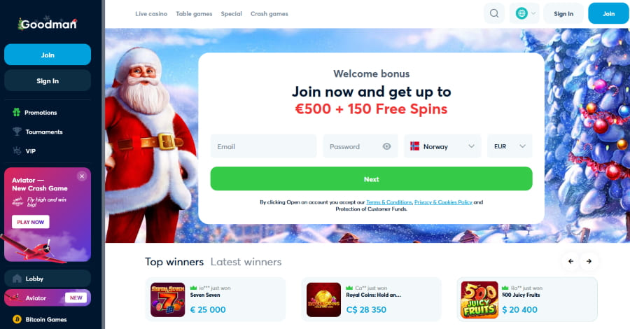 Welcome casino Bonuses